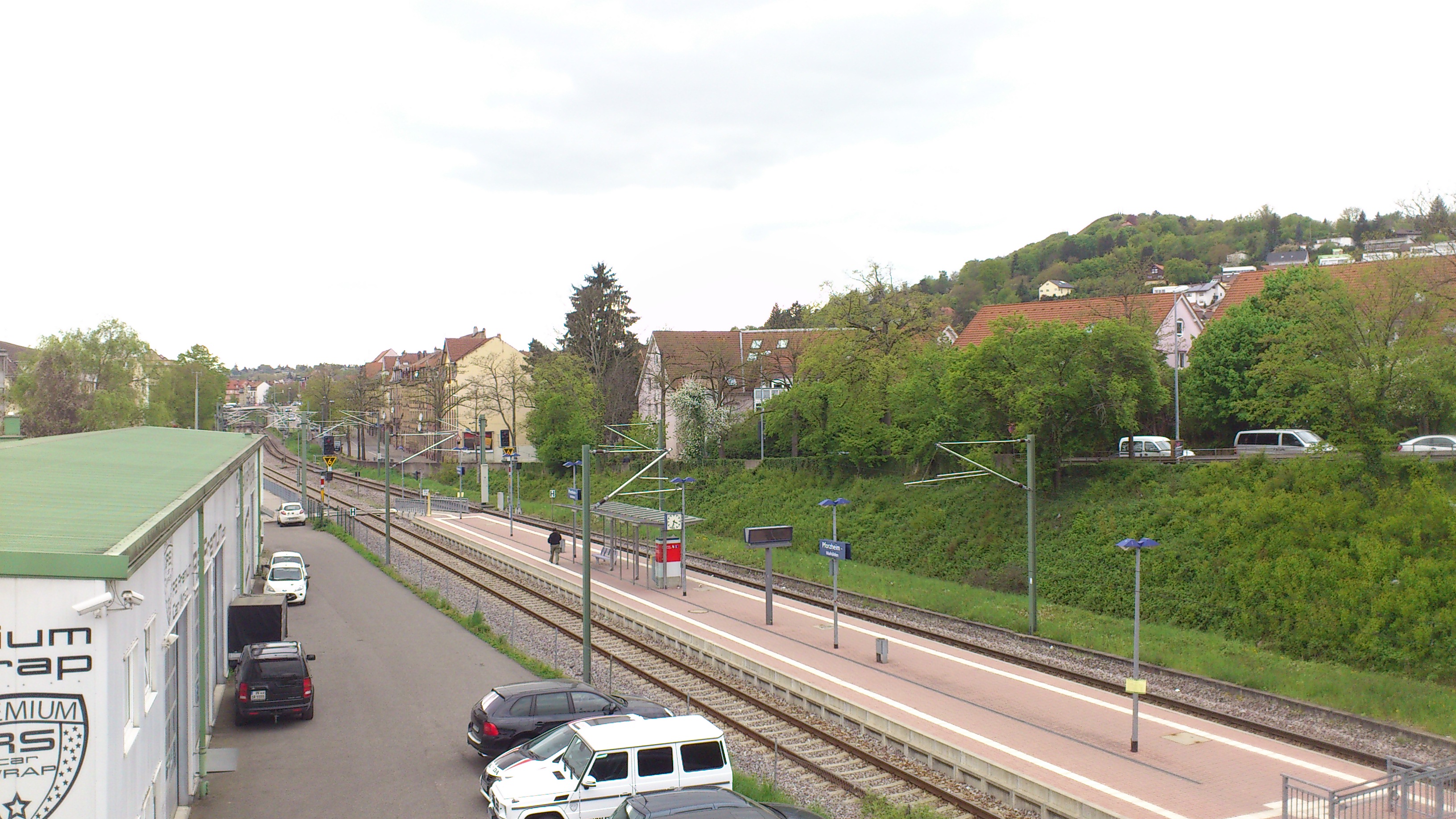 Baumannbrücke Blick nach Nordwesten heute - gleiche Perspektive über 60 Jahre später